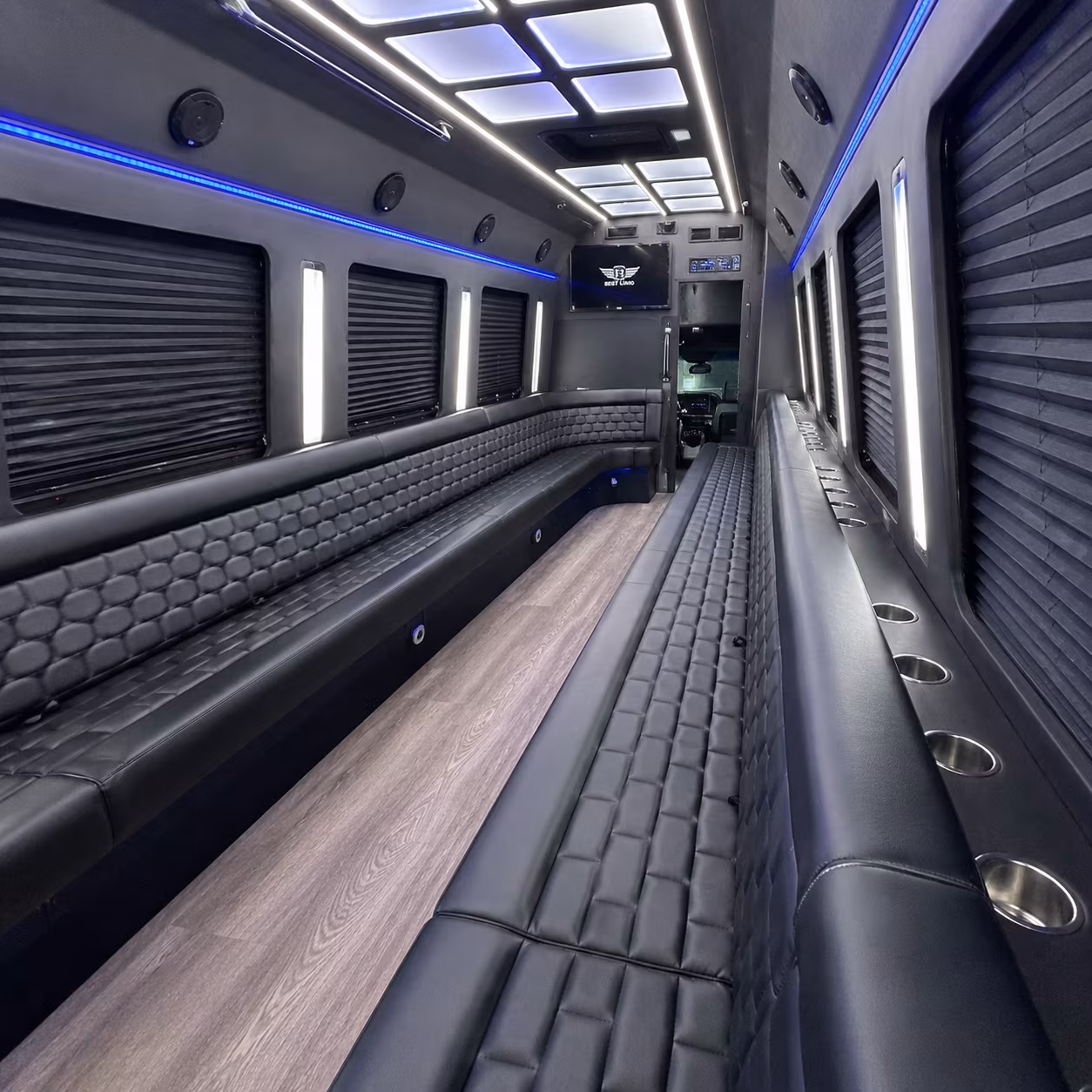 Birmingham Bachelor & Bachelorette Transportation onboard seating