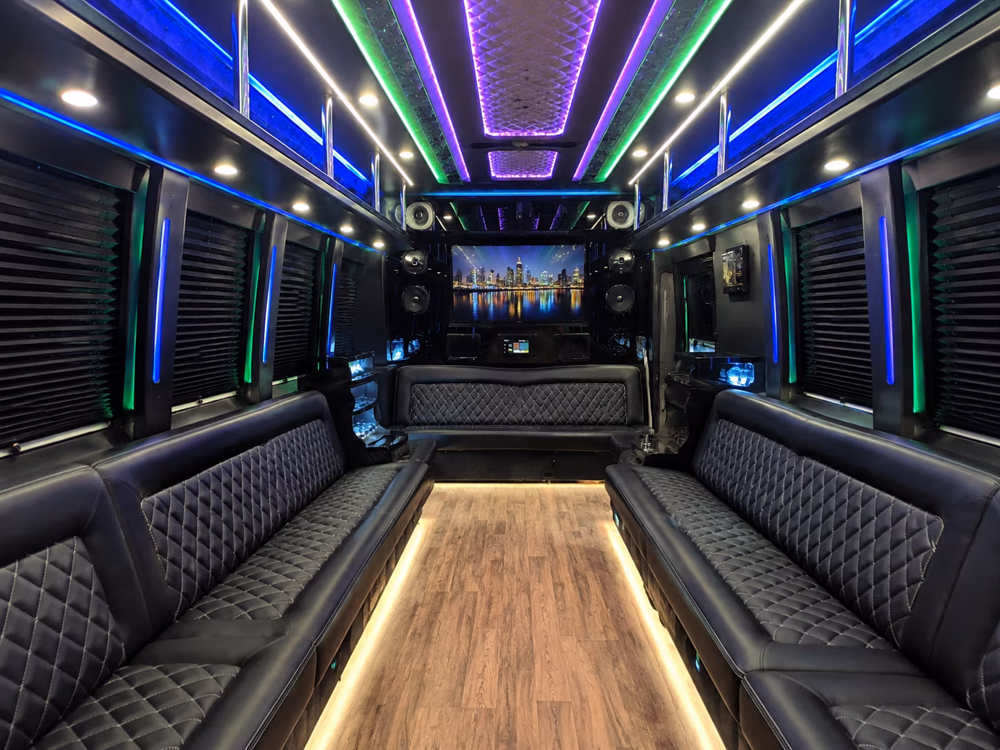 Birmingham birmingham prom party bus rental party bus exterior