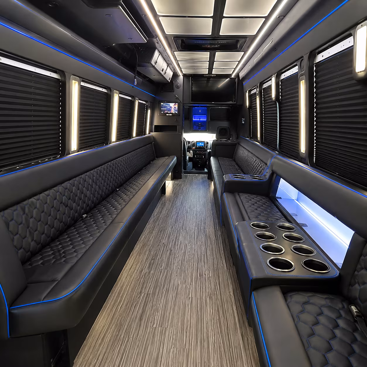 Birmingham birmingham sporting event party bus rental party bus interior