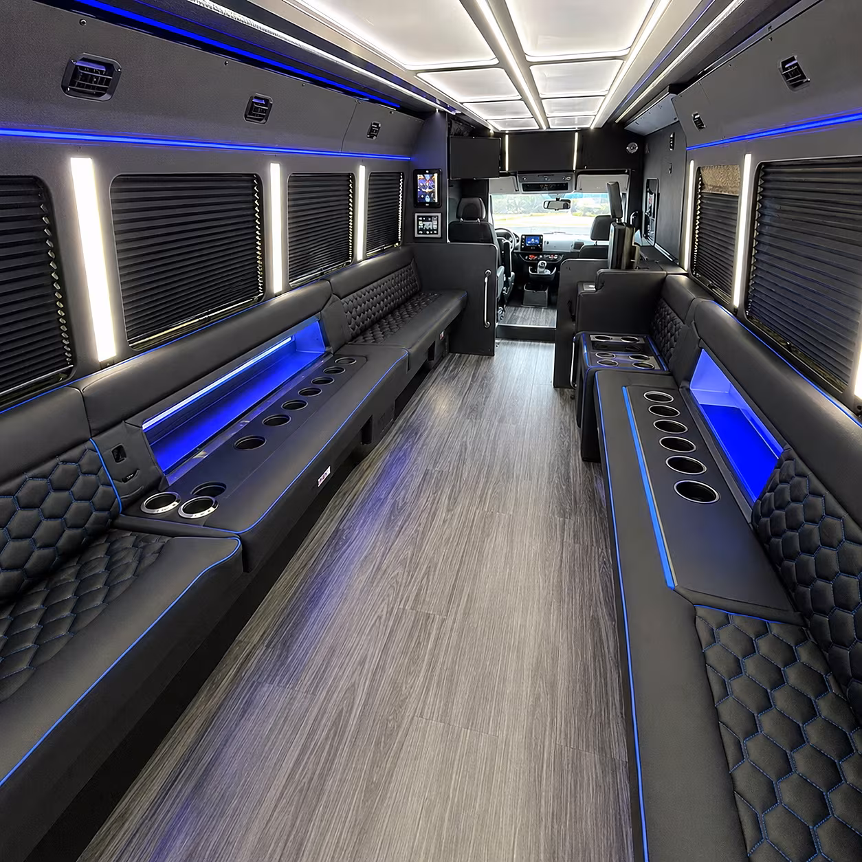 Birmingham birmingham sporting event party bus rental party bus interior