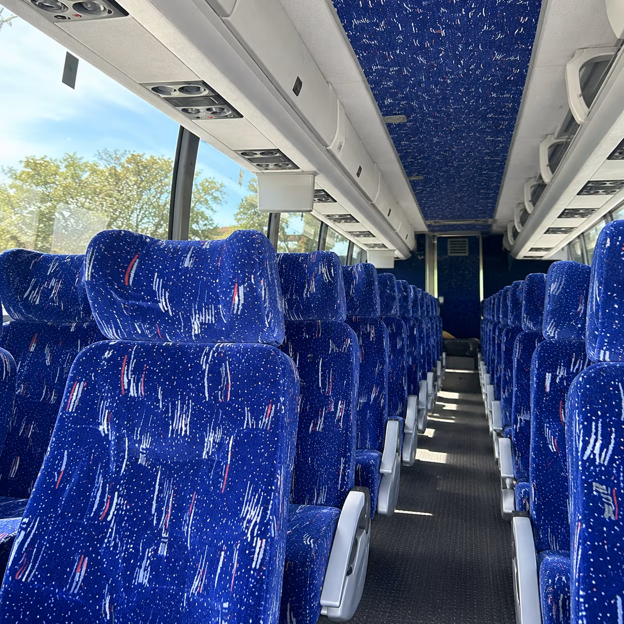 Birmingham School Event Transportation party bus interior