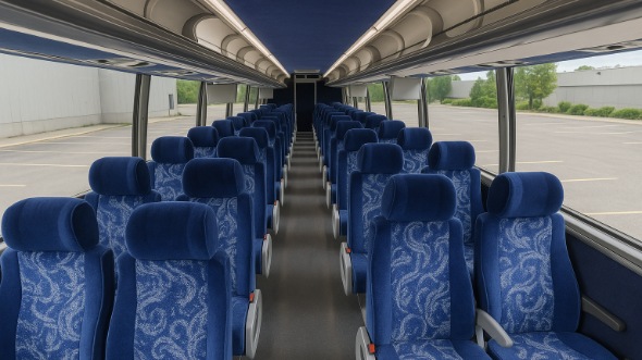 Interior of Charter Bus Company Birmingham's 44 Passenger Charter Bus in Birmingham