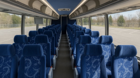 Interior of Charter Bus Company Birmingham's 46 Passenger Charter Bus in Birmingham