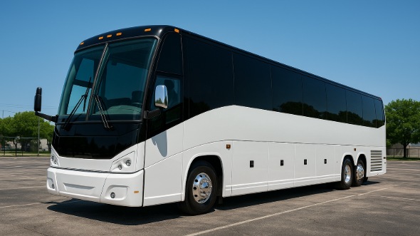 Exterior of Charter Bus Company Birmingham's 48 Passenger Charter Bus in Birmingham
