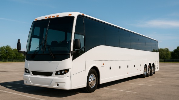 Exterior of Charter Bus Company Tuscaloosa's 50 Passenger Party Bus in Tuscaloosa