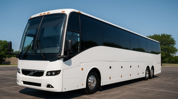 Exterior of Charter Bus Company Birmingham's 56 Passenger Charter Bus in Birmingham