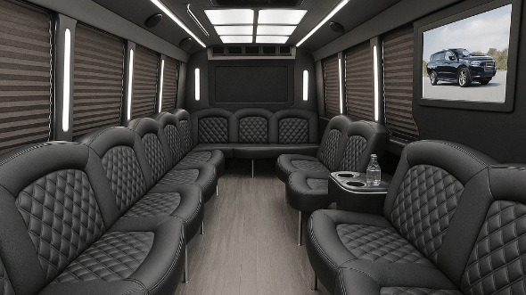 birmingham 28 passenger party bus interior